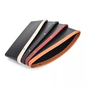 Seat Gap PU Case Storage Bag Car Organizer Artificial Leather Car Seats Gap Bag Car Accessories High Quality Storage Bag чёрный
