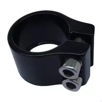 Seat Post Clamp 1.2 Cycling Easy Installation Aluminum Alloy Mountain Saddle Clip Road Bike чёрный