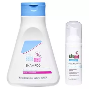 Sebamed Малыш (Дети) Шампунь, 150 мл и пенка для умывания, 50 мл