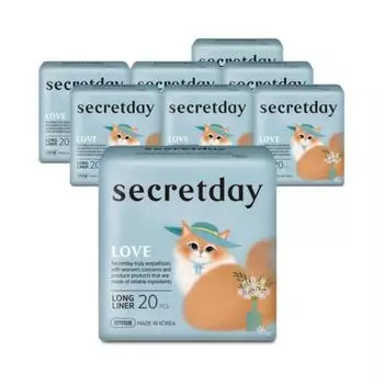 Secretday Love Ежедневные прокладки Лонг, 20 штук в упаковке 8 упаковок