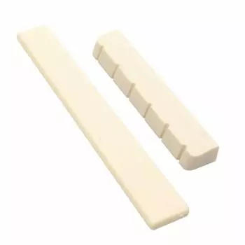 Седло для 6-струнной классической гитары + порожок White Bone Bridge, аксессуары для гитары белый