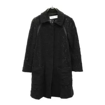 SEE BY CHLOE Floral coat 38 black No lining Women Used