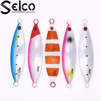 SEICO 5 шт. микро джиг-приманки для медленной джиговой ловли, рыболовные приманки 30-200 г, луциан, железная пластина для отсадки тунца 5pcs/set,60g
