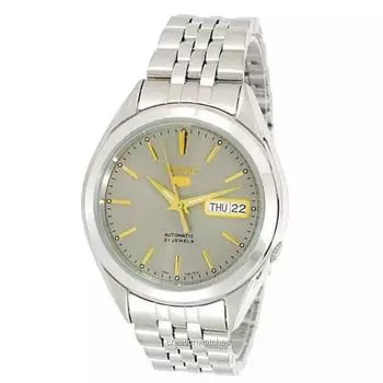 Seiko 5 Automatic 21 Jewels SNKL19 SNKL19K1 SNKL19K Мужские часы серый