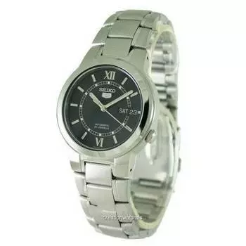 Seiko 5 Автоматические 21 драгоценный камень SNKA23 SNKA23K1 SNKA23K Мужские часы чёрный