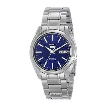 Seiko 5 Автоматические 21 драгоценный камень SNKL43K1 SNKL43K Мужские часы синий