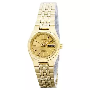 Seiko 5 Автоматические 21 камень SYMA04 SYMA04K1 SYMA04K Женские часы золотой