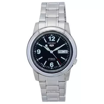 Seiko 5 Автоматические мужские часы из нержавеющей стали с черным циферблатом SNKE63 SNKE63J1 SNKE63J чёрный