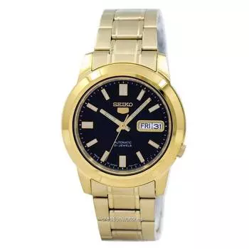 Seiko 5 автоматические мужские часы японского производства SNKK22J1 чёрный