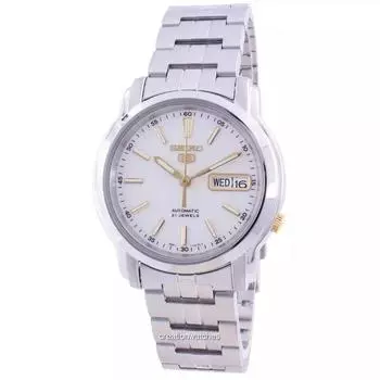 Seiko 5 Автоматические мужские часы с белым циферблатом SNKL77 SNKL77K1 SNKL77K белый