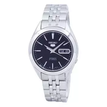 Seiko 5 Автоматические мужские часы SNKL23 SNKL23K1 SNKL23K чёрный