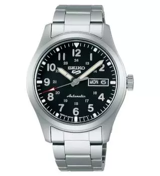 Seiko 5 Спорт SBSA111 (39,4 мм) Механические мужские часы SRPG27K1 чёрный