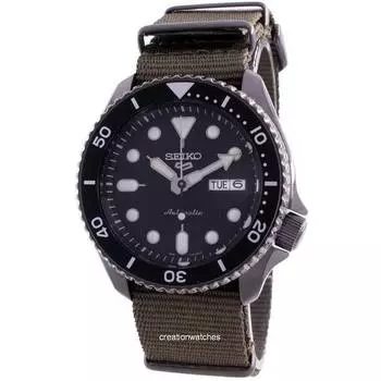Seiko 5 Спортивный стиль Автоматические мужские часы SRPD65K4 100M чёрный