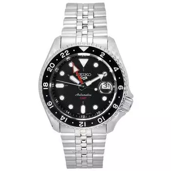 Seiko 5 Sports Black Grape GMT SKX Re-Interpretation Автоматические мужские часы SSK001 SSK001K1 SSK001K 100M чёрный