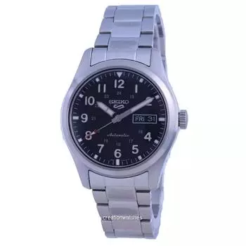 Seiko 5 Sports Field Черный циферблат Автоматические мужские часы SRPG27 SRPG27K1 SRPG27K 100M чёрный