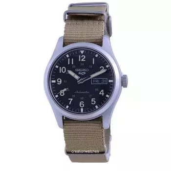 Seiko 5 Sports Field с черным циферблатом, автоматические мужские часы SRPG35 SRPG35K1 SRPG35K 100M