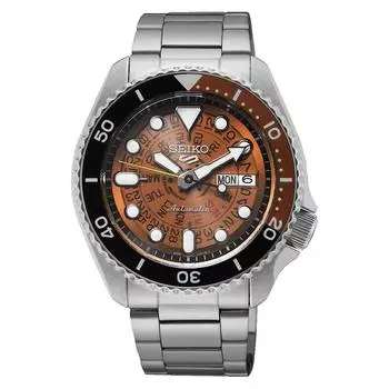 SEIKO 5 Sports Mechanical SRPJ47K1 1970 Time Sonar Tribute мужские часы SRPJ47 коричневый