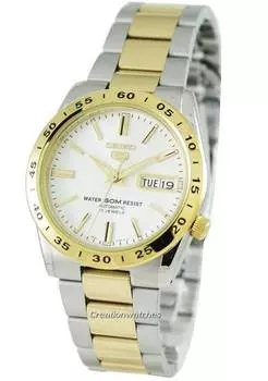 Seiko 5 Sports позолоченные мужские автоматические часы SNKE04K1 SNKE04 белый