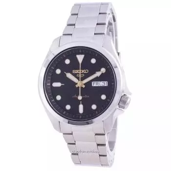 Seiko 5 Sports с черным циферблатом, автоматические мужские часы SRPE57 SRPE57K1 SRPE57K 100M чёрный