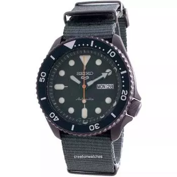 Seiko 5 Sports Sense Style Автоматические мужские часы SRPD77 SRPD77K1 SRPD77K 100M зелёный