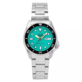 Seiko 5 Sports SKX Style Midi Teal Dial Automatic SRPK33K1 100M Мужские часы чирковый