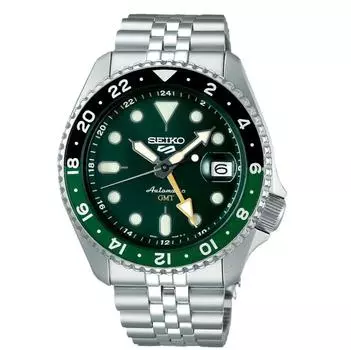 Seiko 5 Sports SBSC019 Автоматические GMT 100m 41 час запас хода мужские часы SSK035K1