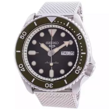 Seiko 5 Sports Suits Style Автоматические мужские часы SRPD75 SRPD75K1 SRPD75K 100M зелёный