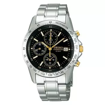 [Seiko] Часы Seiko Selection мужские кварцевые часы-хронограф SBTQ043 серебристые