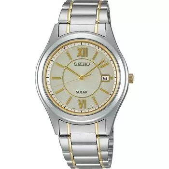 [Seiko] Часы Seiko Solar Quartz Sbpn065 Silver X Gold Mens []