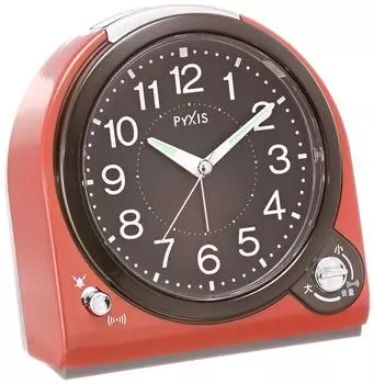 Seiko Clock Alarm Clock Analog Switchable Alarm PYXIS Red NQ705R SEIKO