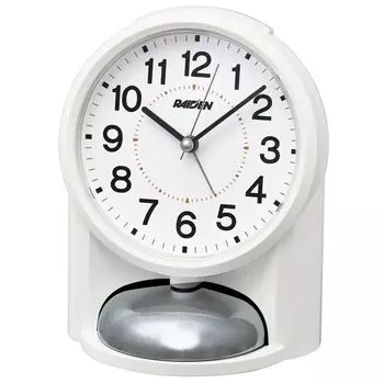 Seiko Clock Alarm Clock Table Clock Analog Loud White PYXIS RAIDEN NR454W 149116113mm