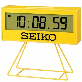 Seiko Clock Alarm Clock Table Clock Digital Mini Timer Clock Yellow 158 x 176 x 65mm SQ817Y
