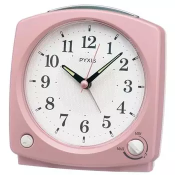 Seiko Clock Будильник Настольные часы Аналоговые мелодии Розовый жемчуг PYXIS 12512069 мм NR455P