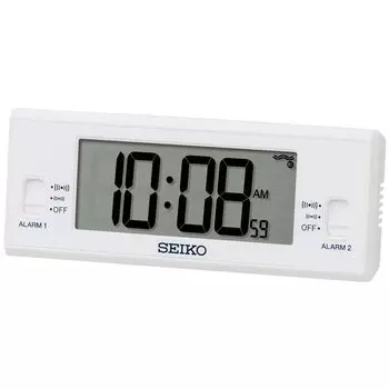 Seiko Clock Будильник Настольные часы Цифровые Радиоволны Белые 48 x 123 x 30 мм SQ321W