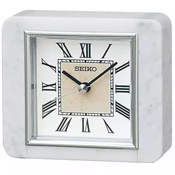 Seiko Clock Настольные часы Белый мрамор 11312844 мм BZ362W