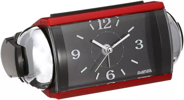Seiko Clock Seiko Clock Alarm Clock Analog Loud Bell Sound PYXIS RAIDEN Red Metallic NR442R SEIKO