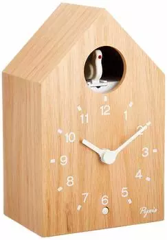 Seiko Clock Seiko Clock Настенные часы Настольные часы двойного назначения Аналоговые часы с кукушкой Счетчик PYXIS Деревянная рамка Натуральное цветное дерево NA609A SEIKO