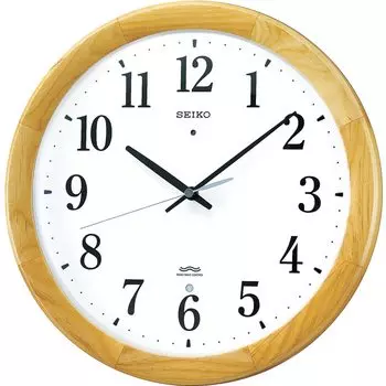 SEIKO CLOCK (Seiko clock) wall clock radio clock twin -Pas wooden frame KX311B