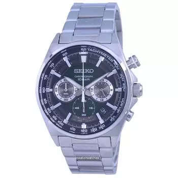 Seiko Discover More Chronograph Green Dial Quartz SSB405 SSB405P1 SSB405P 100M Мужские часы зелёный