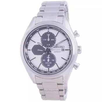 Seiko Discover More Chronograph Solar SSC769 SSC769P1 SSC769P 100M Мужские часы белый