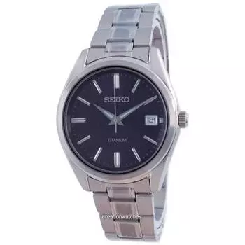 Seiko Discover More Titanium Quartz SUR373 SUR373P1 SUR373P 100M Мужские часы