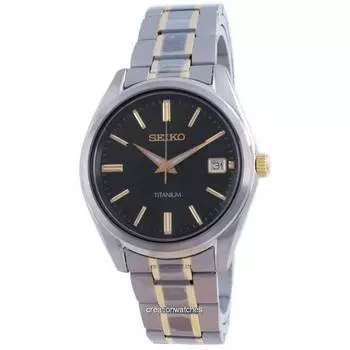 Seiko Discover More Titanium Quartz SUR377 SUR377P1 SUR377P 100M Мужские часы