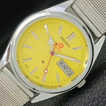 SEIKO EXPO 70 АВТОМАТИЧЕСКИЕ МУЖСКИЕ 6309A ВОССТАНОВЛЕННЫЕ ЯПОНСКИЕ ЖЕЛТЫЕ ЧАСЫ С ЦИФЕРБЛАТОМ a426420-2 RL-a426420