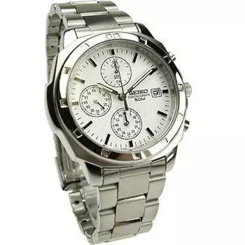 SEIKO кварцевые мужские часы с хронографом SND187P1 (СНД187П) Зарубежная модель [Смотреть] Реимпортированный продукт