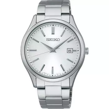 Seiko мужские SBPX143 (SEIKO SELECTION S Series Solar Metal Band Мужские) Круглые часы из серебристого нержавеющего металла