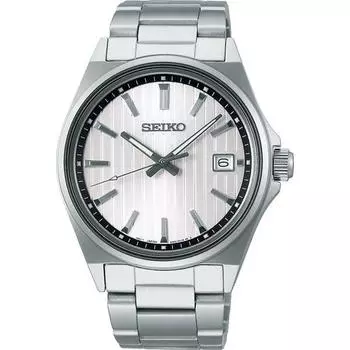Seiko мужские SBTH001 (SEIKO SELECTION S Series кварцевые часы с металлическим ремешком мужские) Круглые часы из серебристого нержавеющего металла