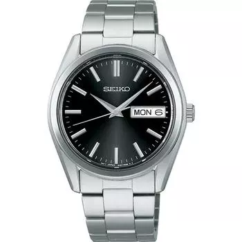 Seiko мужские SBTH011 (SEIKO SELECTION S Series кварцевые мужские часы с металлическим ремешком) Круглые часы из серебристого нержавеющего металла