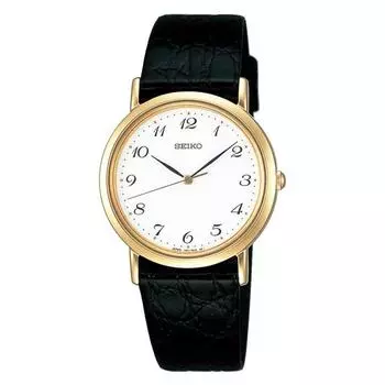 Seiko мужские SCDP030 (Мужские кварцевые часы SPIRIT) Круглые часы из черной нержавеющей стали *Задняя крышка:Аналог из нержавеющей стали