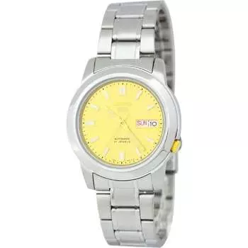 Seiko мужские SNKK13K1 (с автоподзаводом Желтый Seiko5 Серебряный) часы