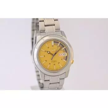 Seiko мужские SNKK29K1 (Seiko5 Мужские часы SS Браслет YE) часы